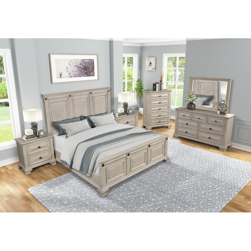 Alcott Hill® Quebec Solid Wood Standard 6 Piece Bedroom Set Wayfair